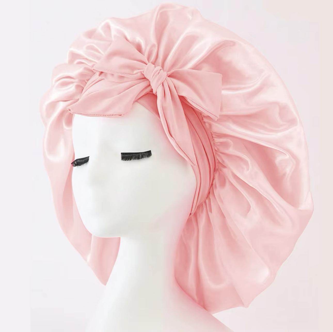 Satin Wrap Bonnet- Champgne - Havilah Life Cosmetics